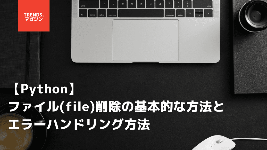 【Python】ファイル(file)削除の基本的な方法とエラーハンドリング方法