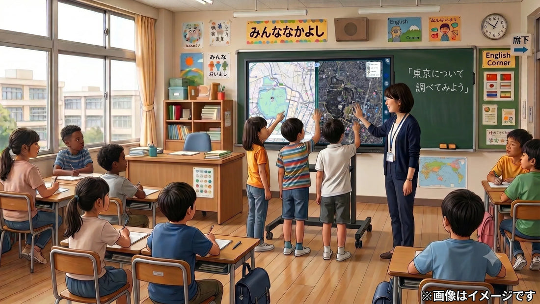 さつき株式会社が電子黒板向けAI地図アプリ「MIRAI MAPS」を提供開始、AIとの対話で地図学習を支援