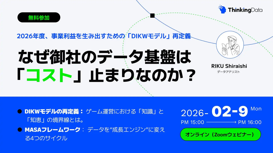 ThinkingData株式会社がDIKWモデル再定義ウェбиナーを開催、データ基盤を利益を生む資産へ転換