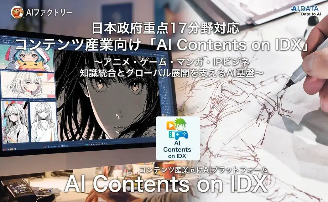 AIデータ社がコンテンツ産業向け「AI Contents on IDX」を提供開始、IP管理とファンデータ解析を統合