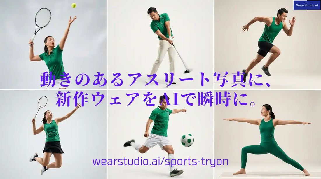 株式会社ニュウジアがWearStudio.AI for Sportsを正式公開、スポーツ向け試着画像制作の効率化を支援