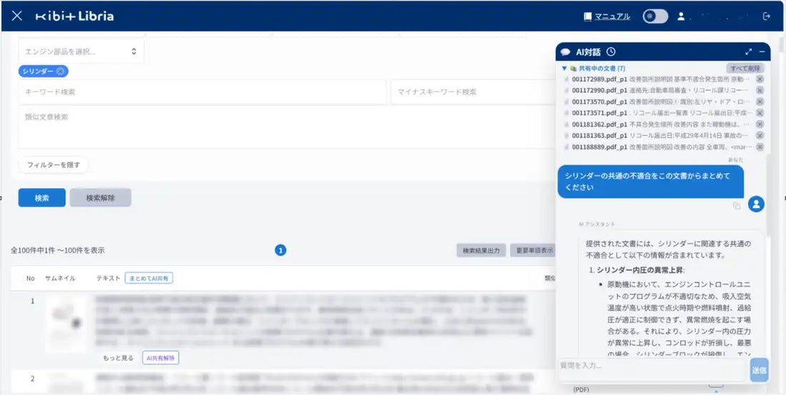株式会社FRONTEOがKIBIT Libriaに生成AI連携機能を搭載、ドキュメント活用を意思決定支援へ拡張