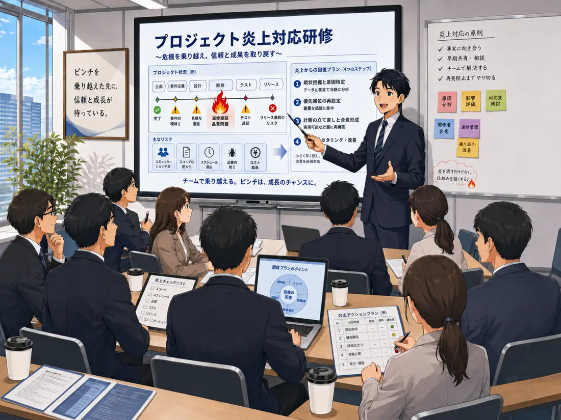 日本プロジェクトソリューションズ株式会社がプロジェクト炎上対応研修を強化、部門横断プロジェクトに対応したケーススタディ型プロジェクトマネジメント研修プログラム