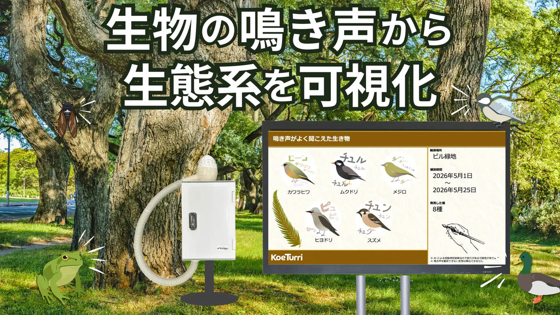 ハイラブルがKoeTurri®（コエチュリー）を正式リリース、141種の鳴き声をAIで自動識別し生物多様性を可視化