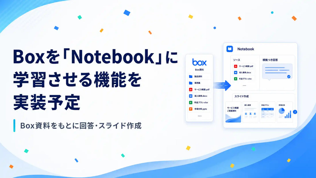 ナレッジセンスが「ChatSense」のNotebook機能にBox連携を実装予定、社内ドキュメントのAI対話活用を効率化