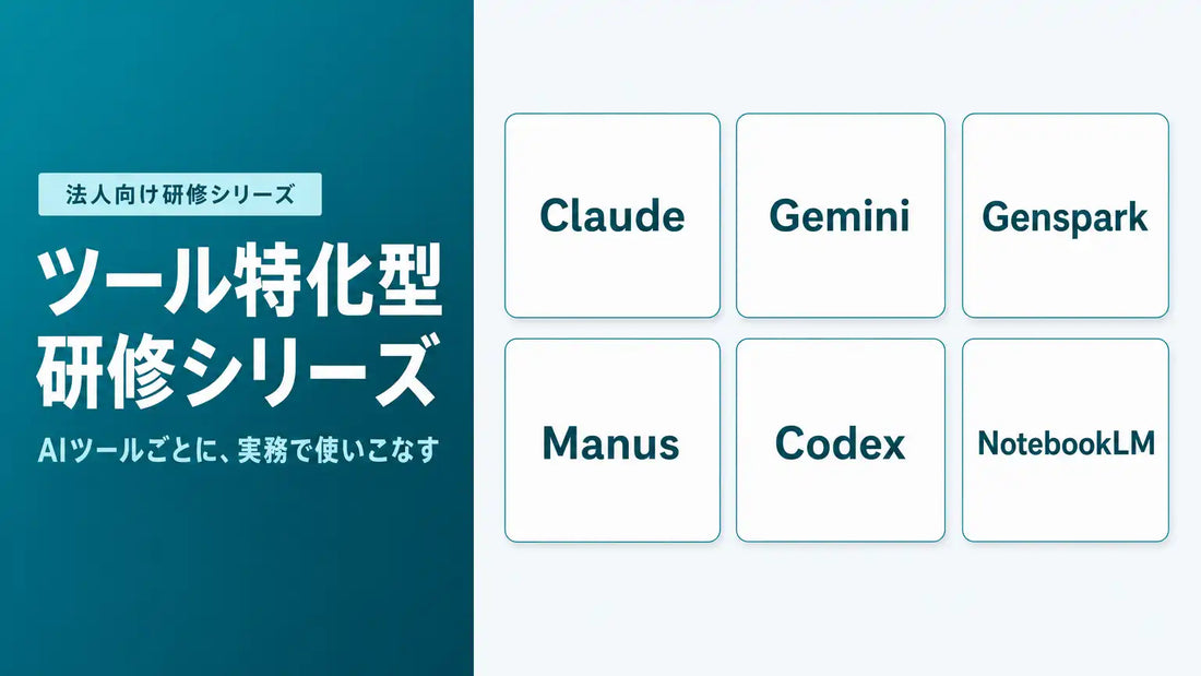 Uravationが「ツール特化型研修シリーズ」のラインナップを整備、主要AIツールの実務活用を個別支援
