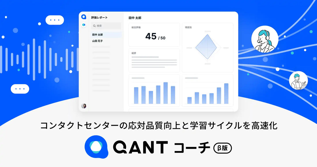 RightTouchが「QANT コーチ（β）」を提供開始、応対品質を評価