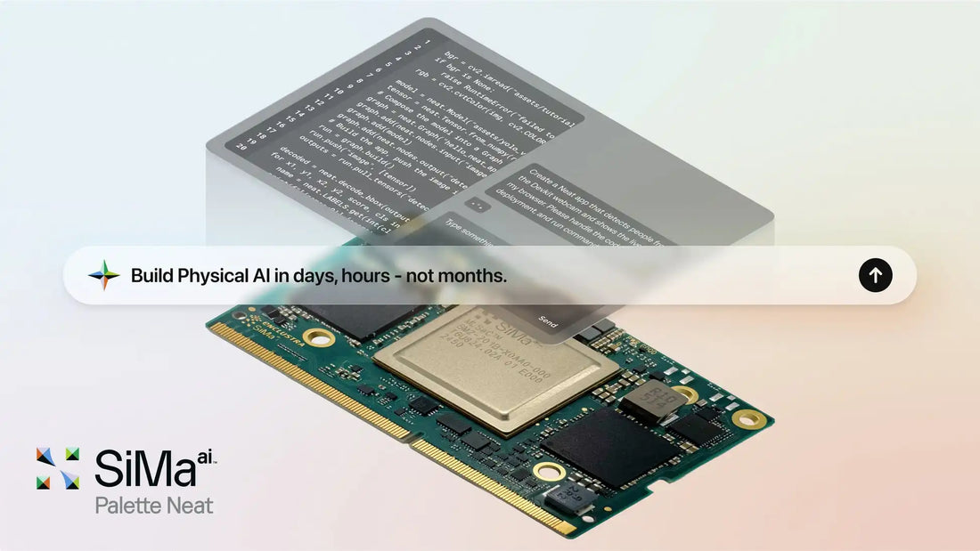 SiMa.aiがフィジカルAI開発環境「Palette Neat」を提供開始、開発期間を数カ月から数日に短縮
