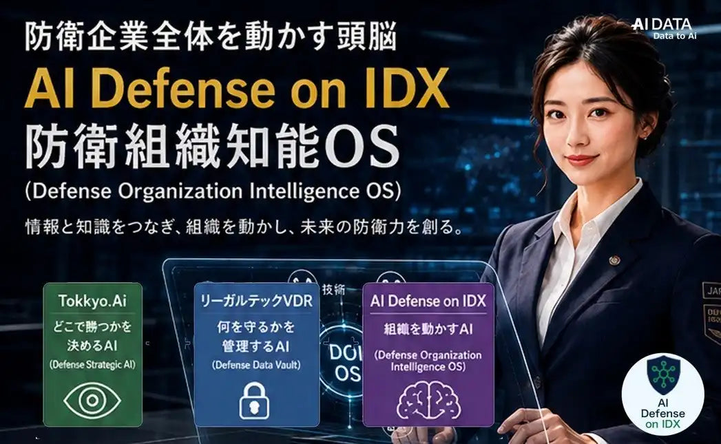 AIデータ株式会社が防衛産業向け「3層構造 AI Data Platform」を提供開始、企業知能化OSを実現