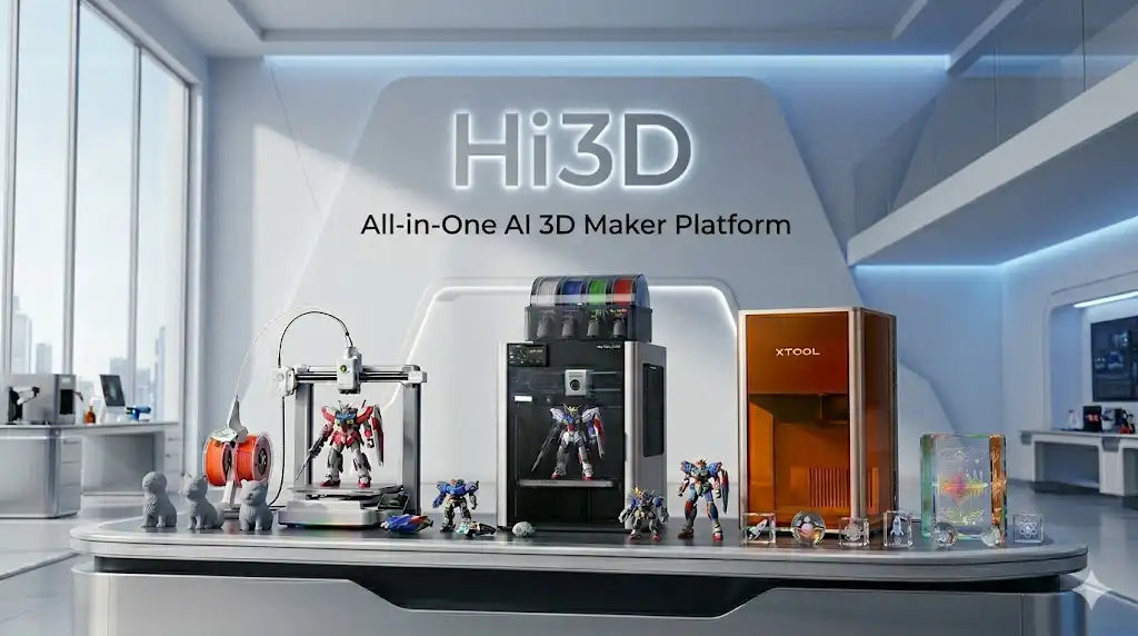 Hi3Dが1周年大型アップデートを発表、3Dプリント前の工程をワンクリック処理しフィラメント廃棄量最大50％削減