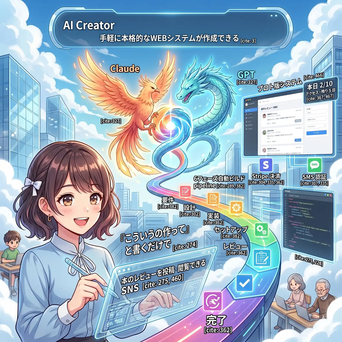 アイネットマコトがプロトタイプ構築サービス「AI Makotokun」を提供開始、日本語の指示だけで自動生成に対応