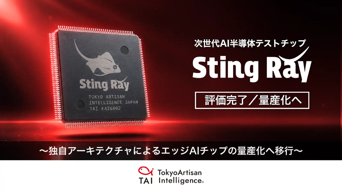 TAIがエッジAI向けテストチップ「Sting Ray」の評価完了、量産チップ「Manta Ray」プロジェクトを推進
