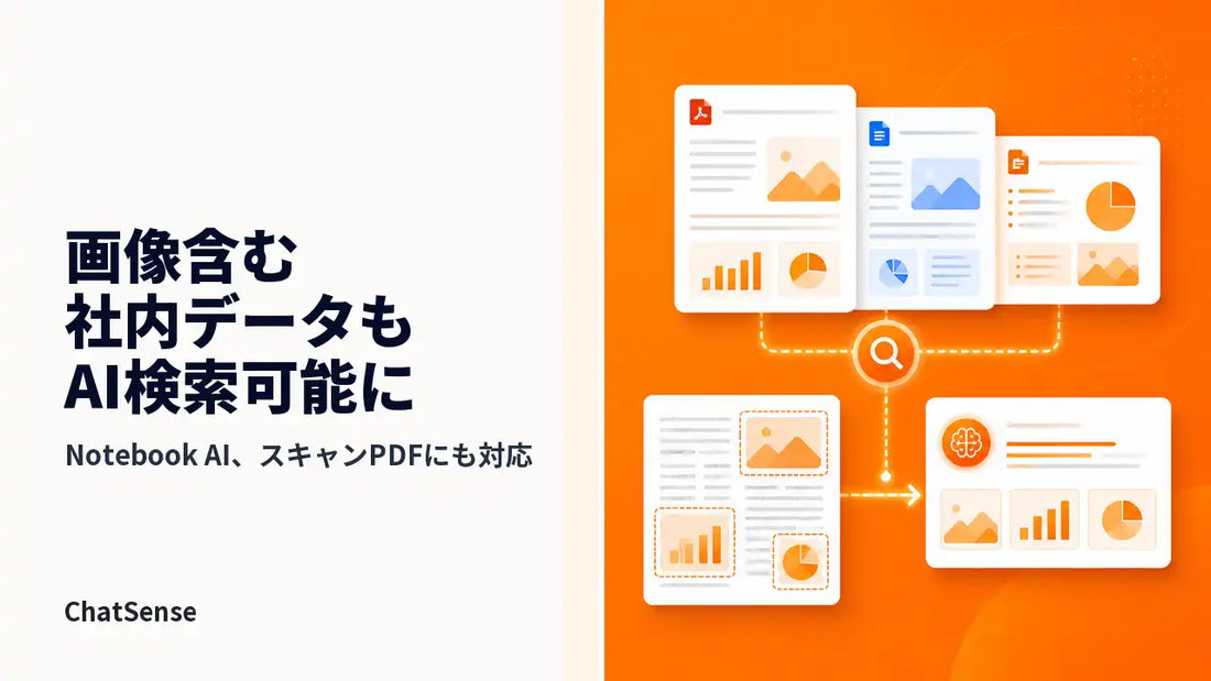 ChatSenseのNotebook機能が画像・図表をAI検索対象に追加、回答に活用