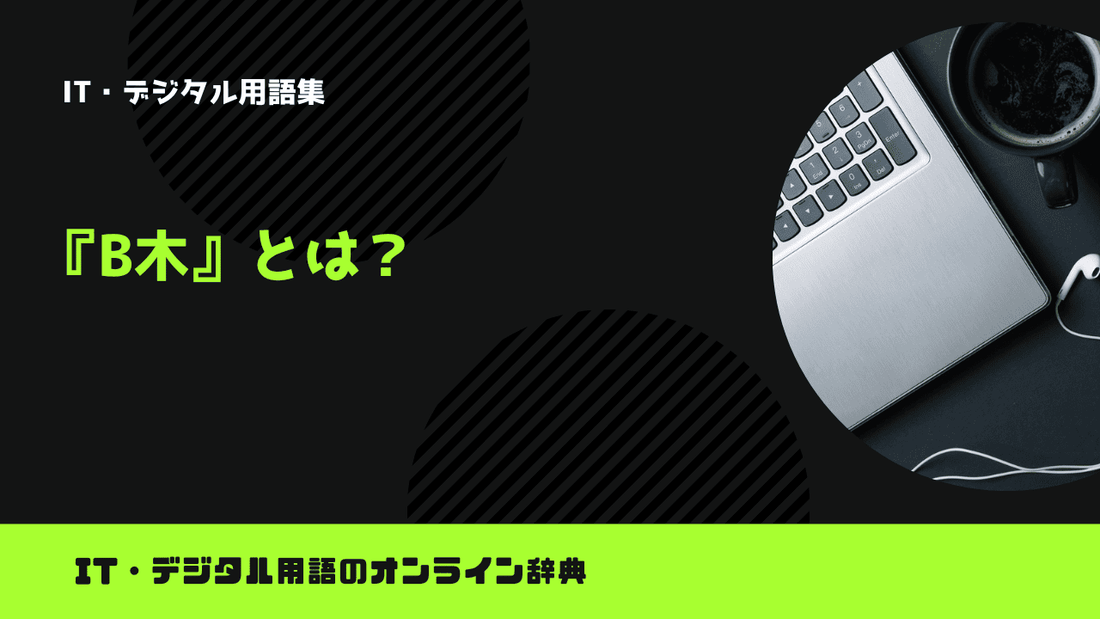 B木とは？意味をわかりやすく簡単に解説